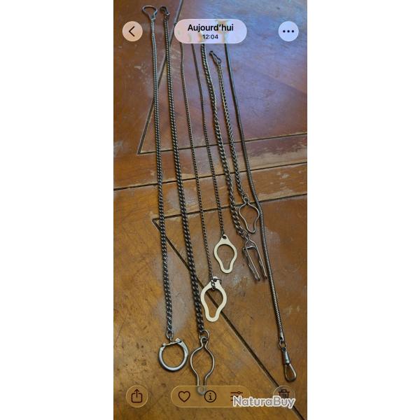 Belles cha�nes de montres � gousset