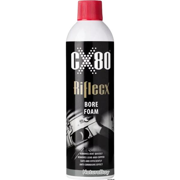 Bombe nettoyante CX80 RIFLECX BORE FOAM 500 ML