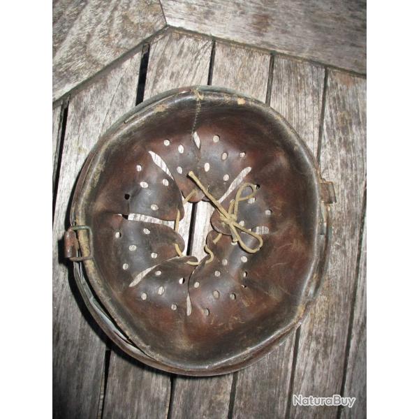 interieur de casque allemand cuir complet jus ww2 1941