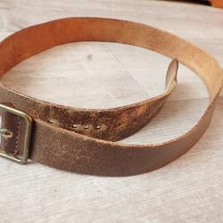 Ceinturon d'officier, ceinture pour le port de l'&eacute;tui du pistolet suisse ou de la dague. L : 110 cm