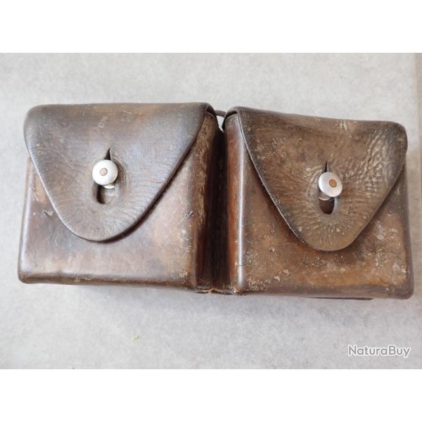 1919 Cartouchi�re en cuir Arm�e Suisse pour fusil ou carabine Schmidt Rubin (2)