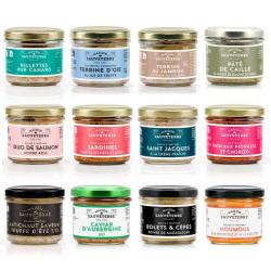 Offre gourmande 12 tartinables Maison Sauveterre (viande, poisson, v&eacute;g&eacute;tal) - Le lot