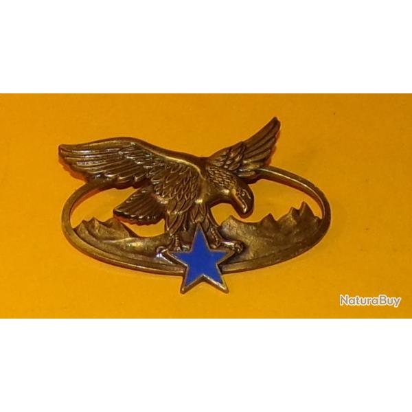 Brevet Sp�cialit� Troupes de Montagne, bronze, �mail, �toile pleine , Brevet de Qualification des Tr