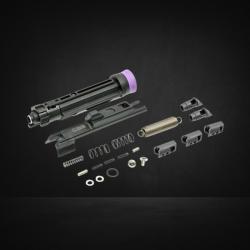 KIT NOZZLE COMPLET ALUMINIUM CNC RENFORC&Eacute; T8 CGS POUR MWS GBBR MARUI CYMA