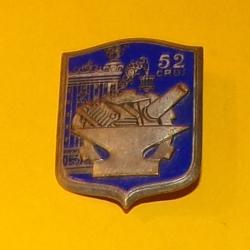 52&deg; Compagnie R&eacute;paration Division d'Infanterie, &eacute;mail, relief, FABRICANT DRAGO PARIS  ,  HOMOLOGATIO