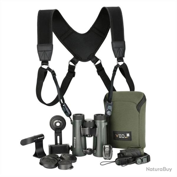 Jumelles Veo HD IV 10x42 + harnais + kit digiscopie