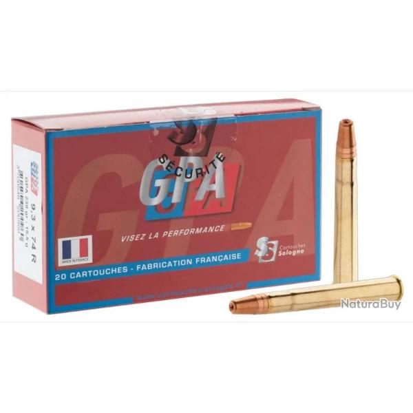 Balles de chasse Sologne GPA 9.3x74R - 238 Gr