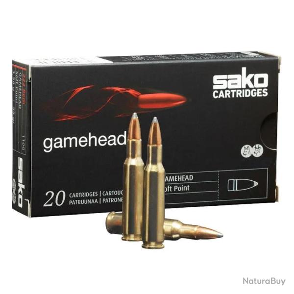 Balles Sako Gamehead 222 Rem Mag 55 Grains