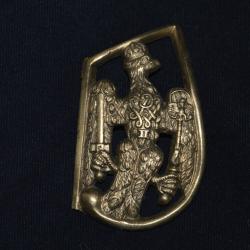 CUIVRERIE ALLEMANDE GUERRE 1914/18-AIGLE PRUSSIEN DE CLAVIER DE SABRE D'OFFICIER