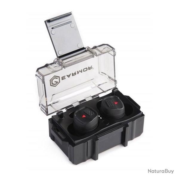 Bouchons Earmor M20T Tactiques �lectroniques Bluetooth Protection Auditive Active Tir & Chasse Noir