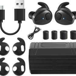 Bouchons d'Oreilles &Eacute;lectroniques Bluetooth 5.3 Protection Auditive Activ Rechargeables Tir Chasse N