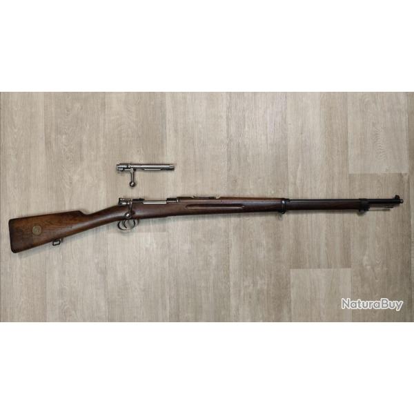 Fusil MAUSER Su�dois - CARL GUSTAF M96 - 6,5 x 55 SE - Filet� - 1900 - Cat D - 2 culasses (Occasion,