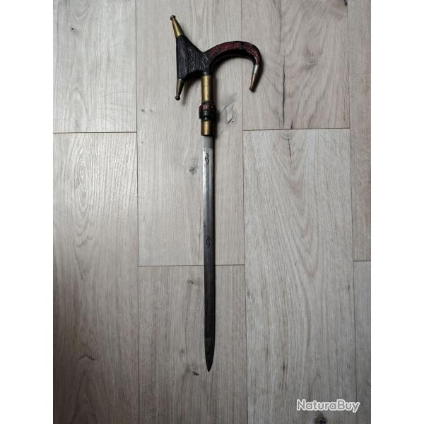 Canne-�p�e ancienne d�but XXe si�cle - 94 cm - Style nord-africain - Bon �tat