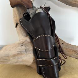 Holster en cuir pour revolvers de type Colt SAA 1873 ou r&eacute;plique 7''1/2. Droitier N&deg;07