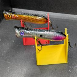 Lot 417 / 2 POPPERS 8 cm,12 grs /CUSTOM LURE FISH AND FISHING .