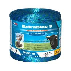Fil &Eacute;lectrifiable Extrableu 9 - 500m pour Gros Animaux - Cuivre/Inox