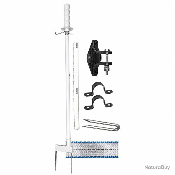 Kit porte �lectrifi�e pour bovins/�quins 15m - Ouverture une main - Haute visibilit� LACME