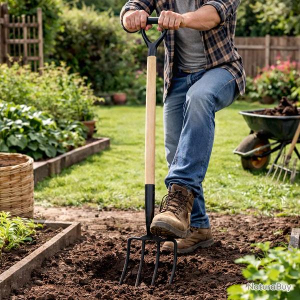 Fourche � b�cher Progarden� 115 cm - Manche en bois robuste