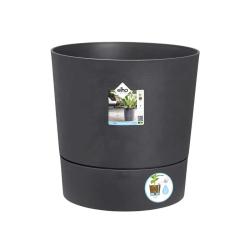 Pot de jardin &Oslash;43xH43cm gris anthracite Elho&reg; en plastique recycl&eacute;
