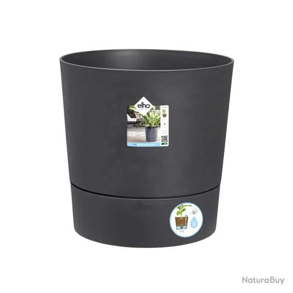 Pot de jardin �43xH43cm gris anthracite Elho� en plastique recycl�