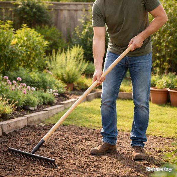 R�teau Progarden 143 cm - Manche Bois 14 Dents