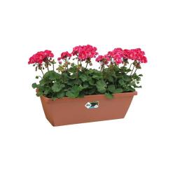 Balconni&egrave;re Elho&reg; 50x16cm en plastique effet terre cuite