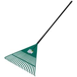 R&acirc;teau ramasse-feuilles 22 dents - T&ecirc;te large 54x42,5 cm - Manche m&eacute;tal 117 cm