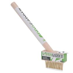 Brosse &agrave; mauvaises herbes Progarden 36 cm - Grattoir int&eacute;gr&eacute; en bois