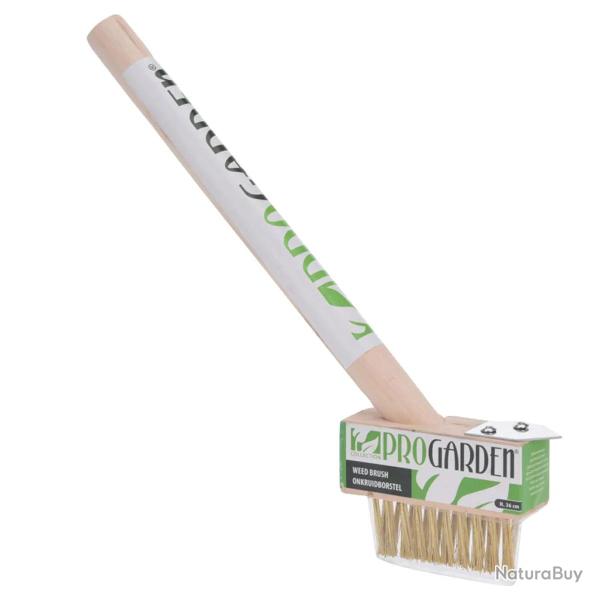 Brosse � mauvaises herbes Progarden 36 cm - Grattoir int�gr� en bois