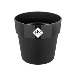 Pot de fleurs Elho &Oslash;22xH20cm noir en plastique recycl&eacute; avec r&eacute;servoir d'eau int&eacute;gr&eacute;