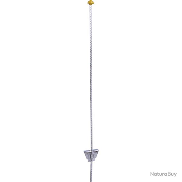 25 piquets flexibles ovales isolateurs 1,05m - Acier flexible - CHAPRON LEMENAGER