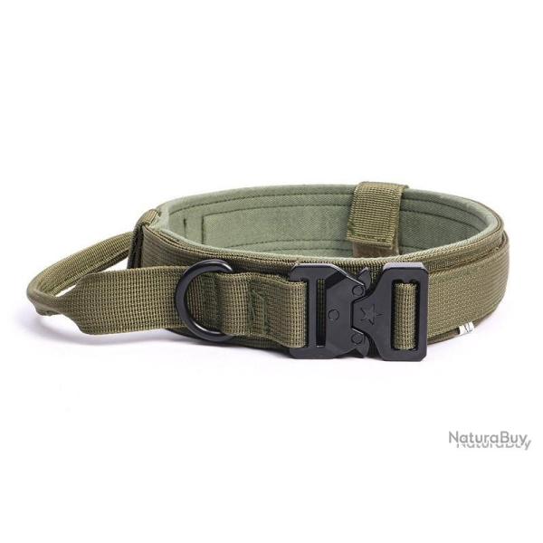 COLLIER POUR CHIEN TYPE MILITAIRE - VERT ARM�E