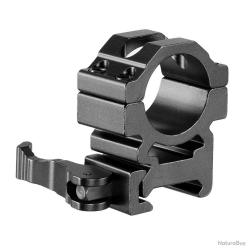 COLLIER DE MONTAGE SYST&Egrave;ME QD POUR RAIL PICATINNY 20mm DIAM&Egrave;TRE 25,4MM PROFIL MOYEN
