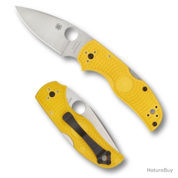 Couteau pliant Spyderco Native 5 Salt jaune C41PYL5