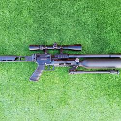 PACK Carabine PCP SNOWPEAK AP900B Cal. 6,35 mm 19,9 J. Bouteille aluminium + Valve Puissance