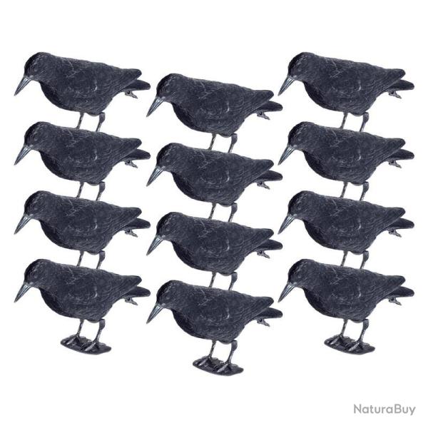 Formes de corbeau floqu�e x12
