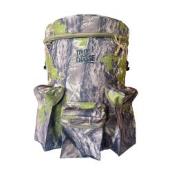 Seau-si&egrave;ge avec sac camo bois