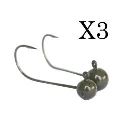 T&ecirc;te Plomb&eacute;e Sico Lure Tungstene Lure X3 3.5g par 3 #2