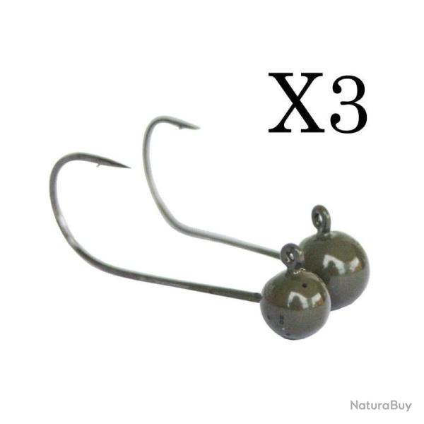 T�te Plomb�e Sico Lure Tungstene Lure X3 3.5g par 3 #2
