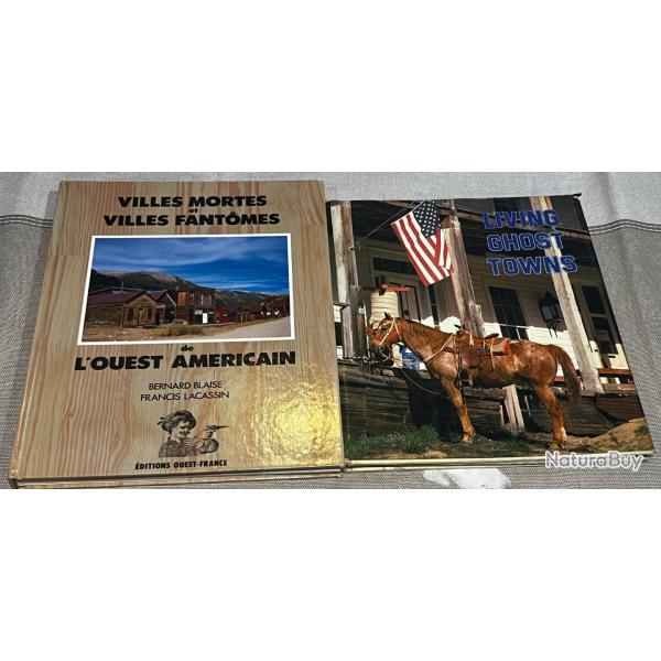 Ensemble de 2 livres western sur les villes fant�mes