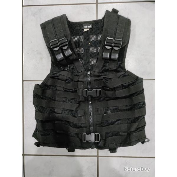 Airsoft Mil-Tec Gilet tactique MOLLE noir