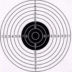 Lot de 20 cibles papier 17x17 blanche