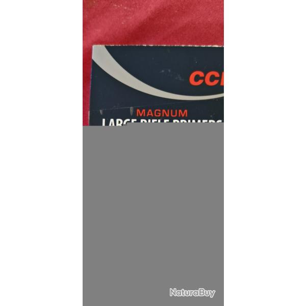Lot de 200 AMORCES CCI LARGE RIFLE PRIMERS MAGNUM - N� 250