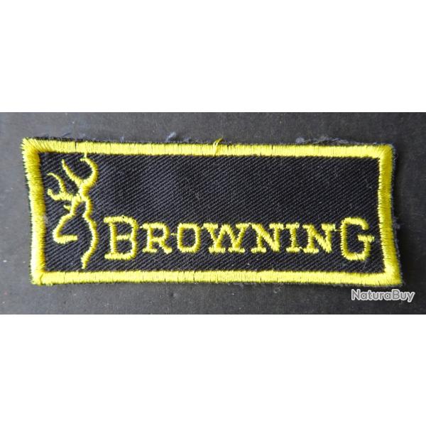 ECUSSON � COUDRE BROWNING BADGE INSIGNE VINTAGE NEUF