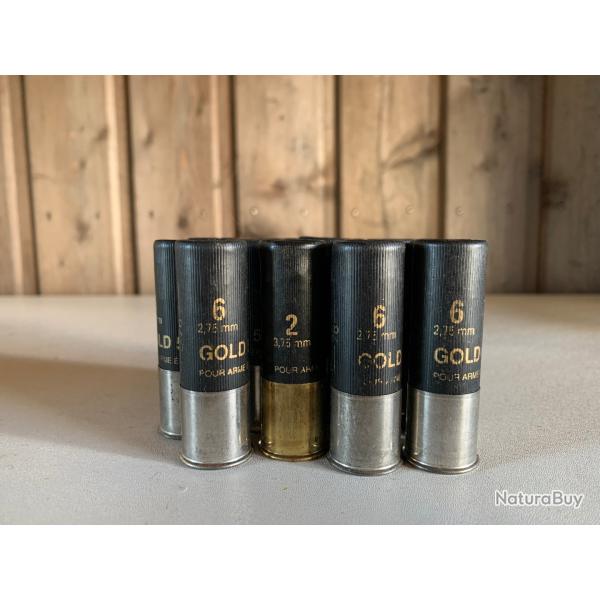 Lot 13 Cartouches FOB Gold Magnum cal.12/76 53g