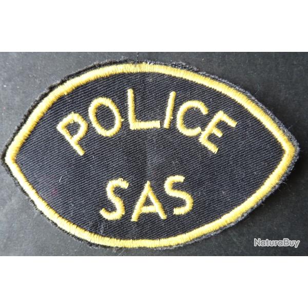 ECUSSON � COUDRE POLICE SAS BADGE INSIGNE VINTAGE NEUF COLLECTOR