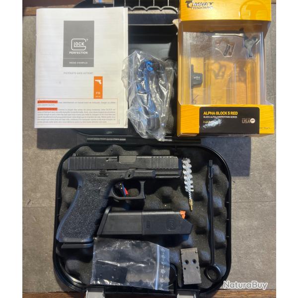 ENCHERES 1� - GLOCK 45 MOS 9X19 / TIMNEY TRIGGERS