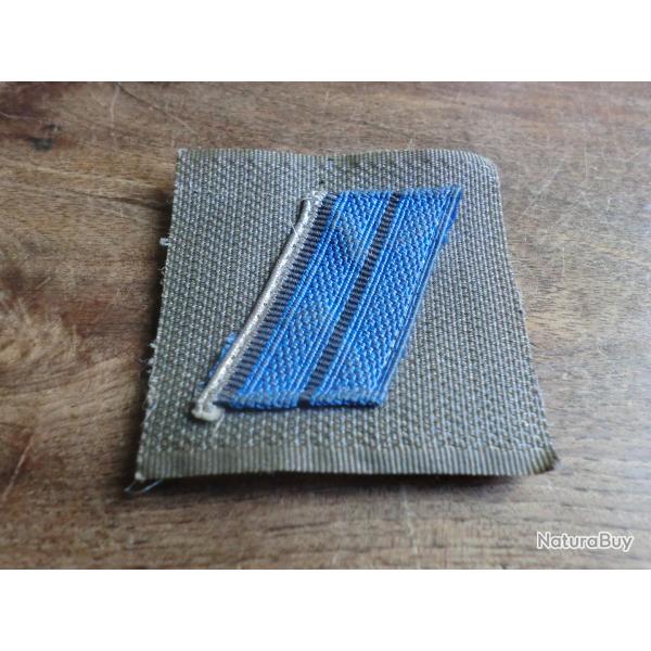 galon de poitrine tissu cousu sur velcro de brigadier chef