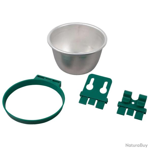 Lot de 10 Bols aluminium mangeoires multi animaux �10cm