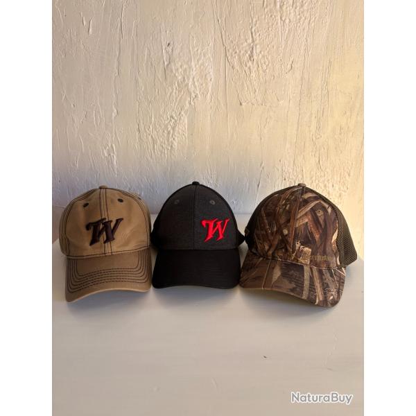 Lot 3 Casquettes Chasse Winchester DeerHunter